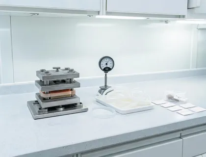 Elastomer testing station