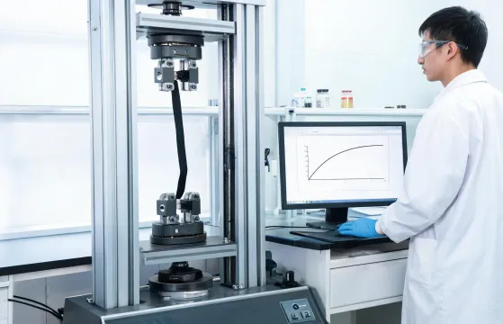 Elastomer tensile testing